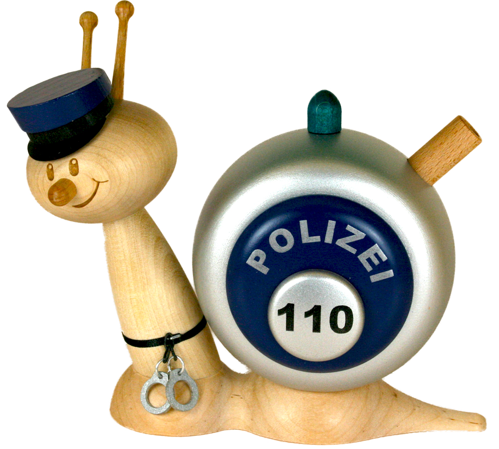 Räuchermann Polizeischnecke 