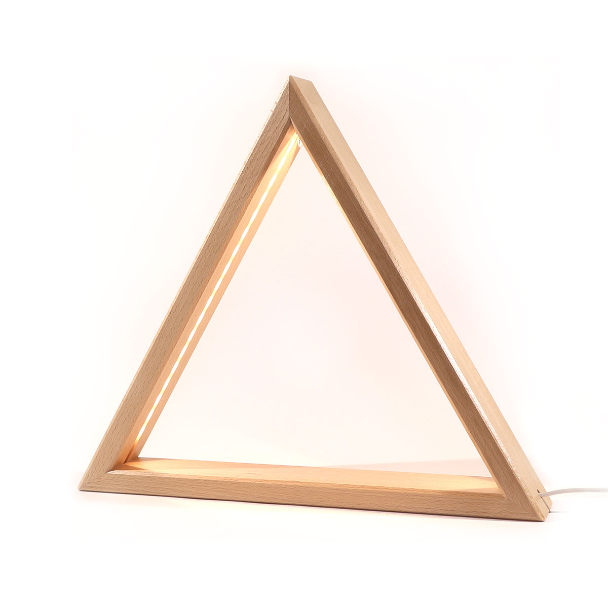 Schenk Holzkunst, Dreieck LED beleuchtet 35cm